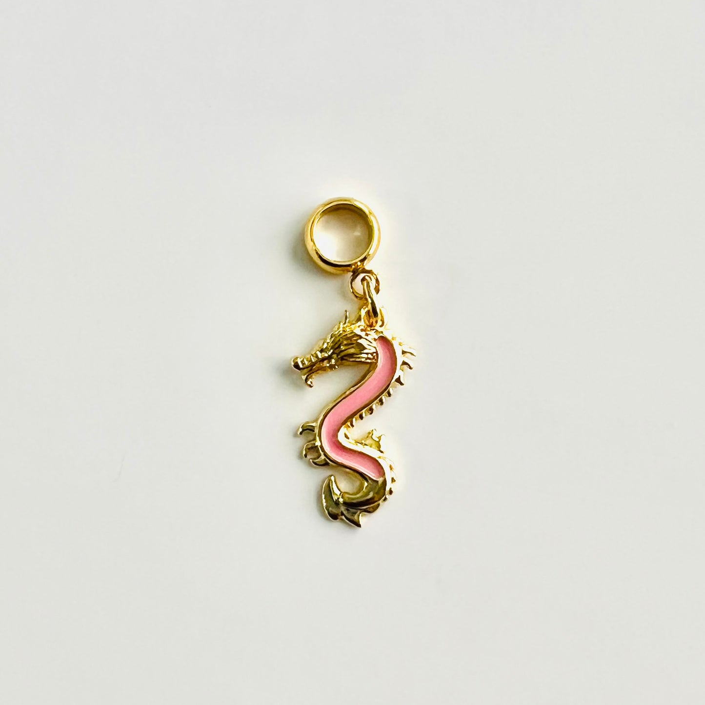 Enamel-Coated Dragon Dangle Charm