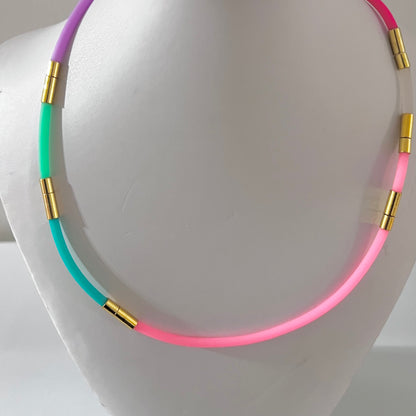 Link Up! Modular Convertible Soft-Touch Necklace/Bracelet