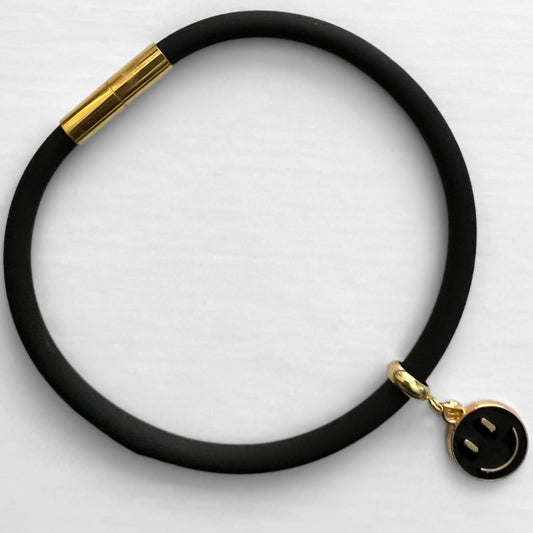 Robyn Magnetic Clasp Rubber Cord Bracelet